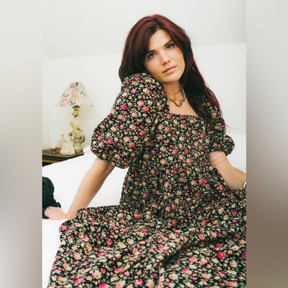 Bronze Age Serenity Puff Dress - Rose Corduroy